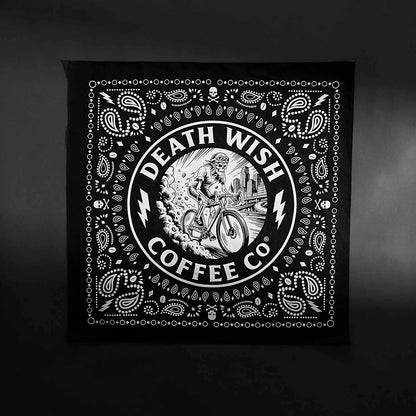 The Death Wish Coffee Ride or Die Bandana.