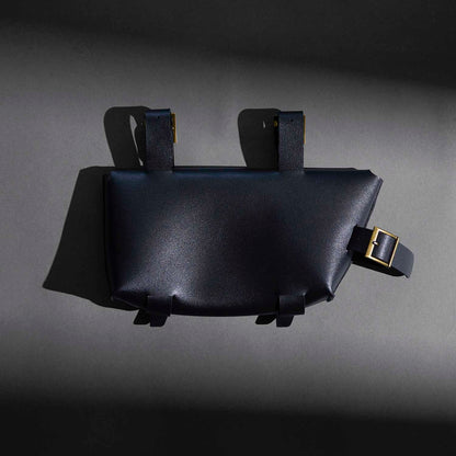 The back of the Death Wish Coffee Secret Stash Satchel.