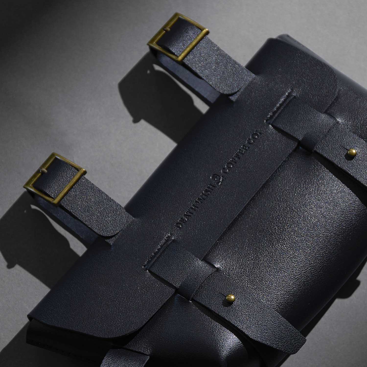 A detail photo of the Death Wish Coffee Secret Stash Satchel.
