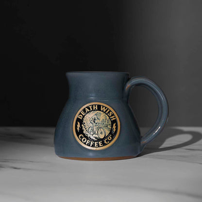 The front of the Death Wish Coffee Ride or Die Mug.