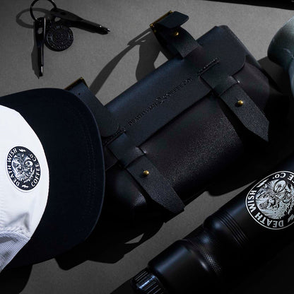 The Death Wish Coffee Ride or Die Golden Ticket Mug and supporting merchandise.