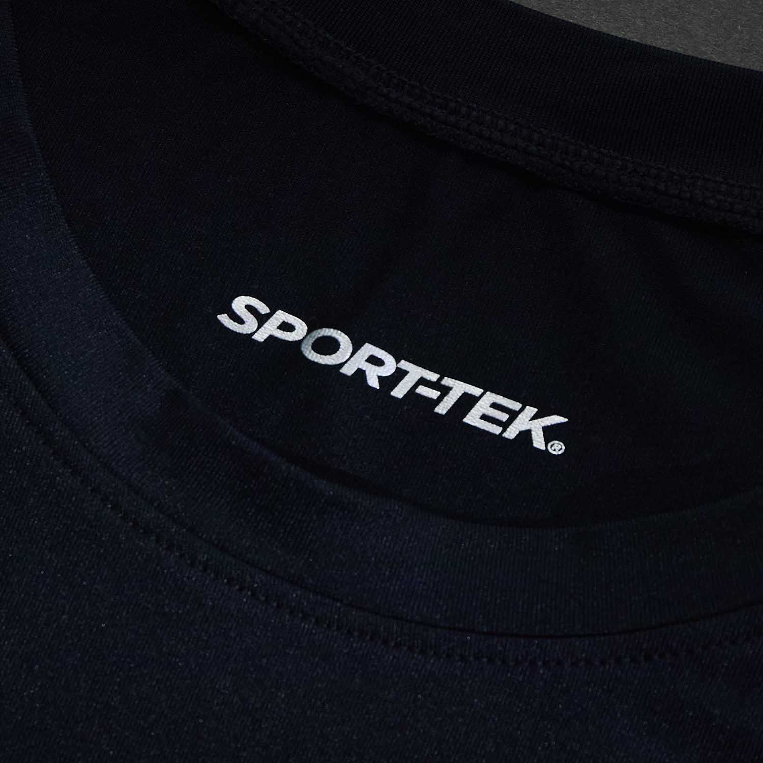 The inner neck label of the Death Wish Coffee Bone Dry Cycling Jersey.