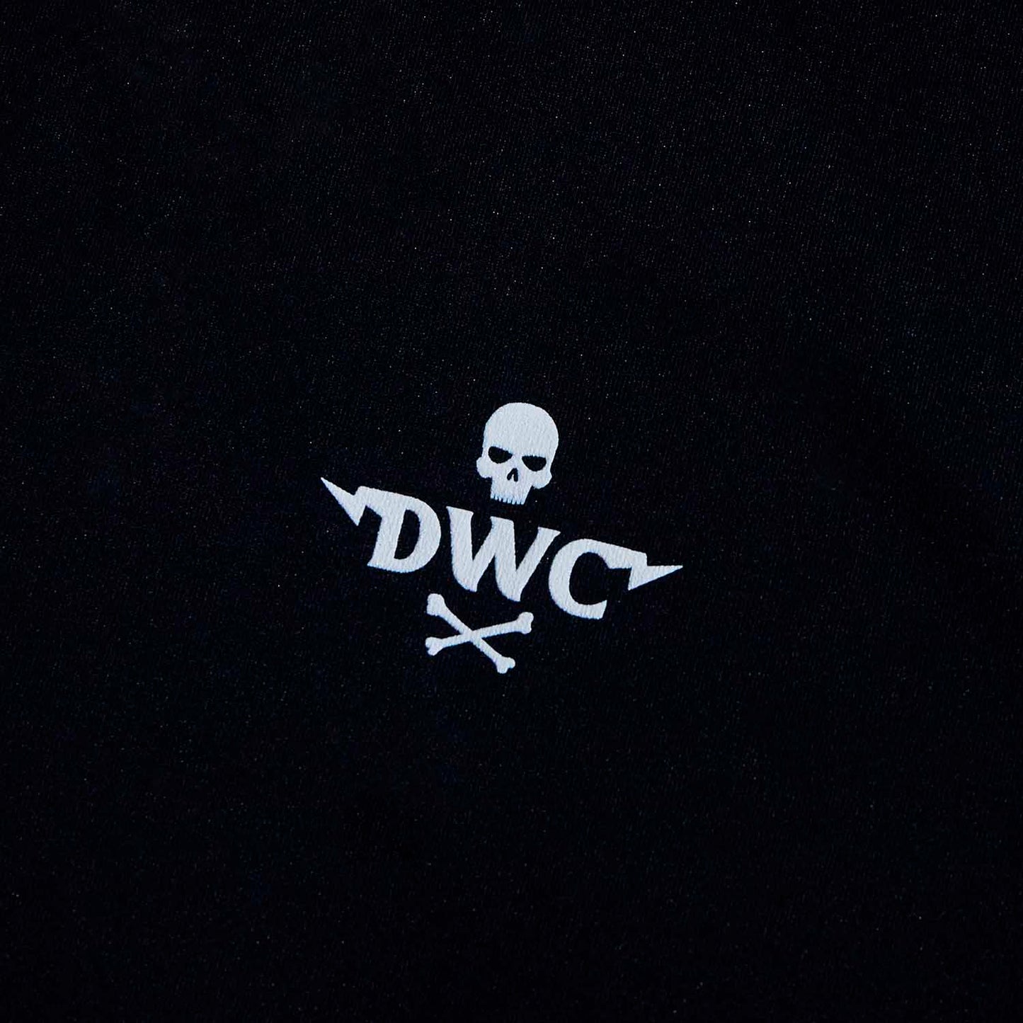 A close up of the front of the Death Wish Coffee Bone Dry Cycling Jersey.