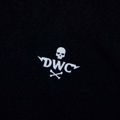 A close up of the front of the Death Wish Coffee Bone Dry Cycling Jersey.