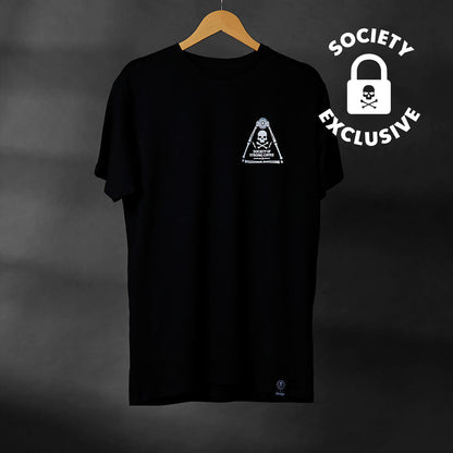 The front of the Death Wish Coffee Society Insignia Tee.