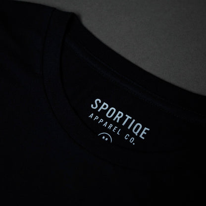 The inner neck label of the Death Wish Coffee Society Insignia Tee.